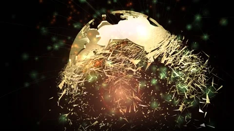 Animation of a rotating earth globe Stock Footage 41472434