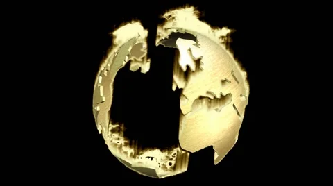 Animation of a rotating earth globe Stock Footage 41473009