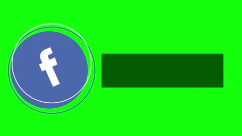 Animation Rotating Facebook Logo With A Blank Black Space Video stock 170155513