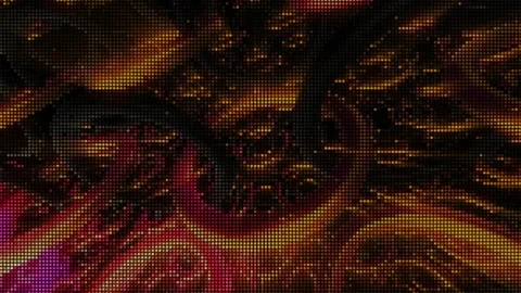 Animation with rotating gold rings in chains. Motion. Lots of golden rings Stock Footage 167334594