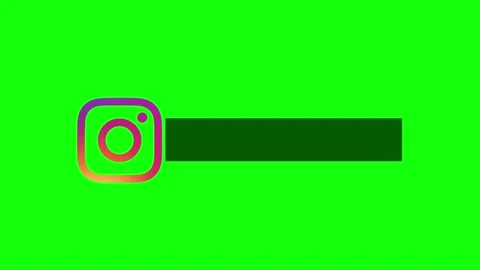 Animation Of Rotating Instagram Logo With A Black Space Stock-Footage 170155556