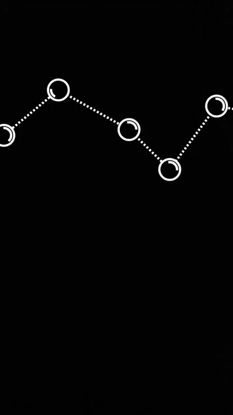 Animation of rotating shapes and network over dark computer servers Stock Footage 319925986