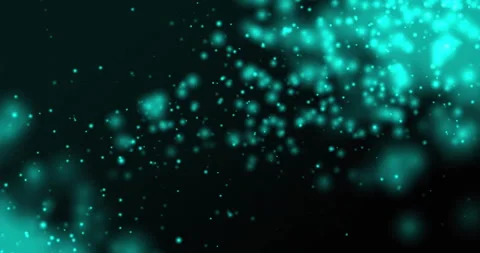 Animation of rotating shapes over glowing blue light particles on black Stock Footage 267073904