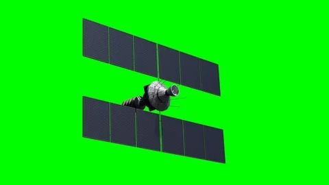 Animation of rotating space satellite Stock Footage 102804612