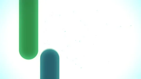 Animation of round shape lines with circles Stock Footage 58881102