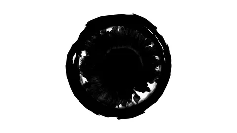 Animation of a round stain of paint Stock Footage 113561906