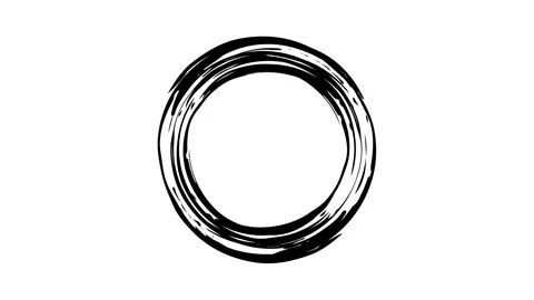 Animation of a round stain of paint Stock Footage 113562107