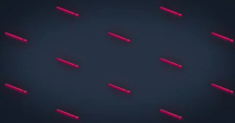 Animation of rows of pink exclamation mark pattern moving on black background 스톡 동영상 244733725