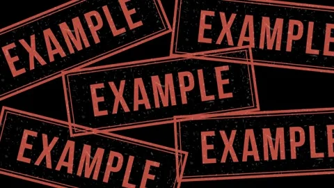 Animation of a rubber stamp pressing example onto a neutral background. 스톡 동영상 302444500