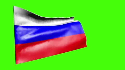 Animation of the Russian flag. Stock Footage 219340293
