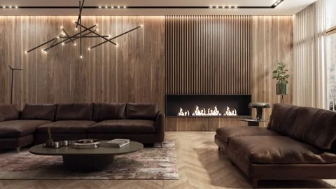 Animation of the same interior in different color versions Video stock 276786312