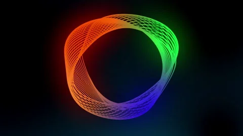 Animation scale up on circle spectrum on swirl looping. Stock Footage 248614927