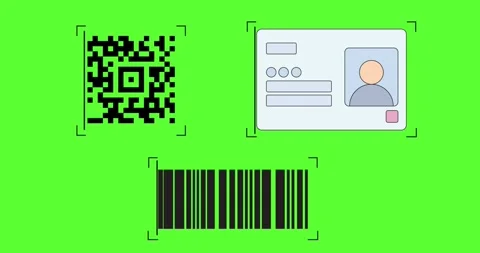 Animation Scanning Document And Code Stock Footage 314302910