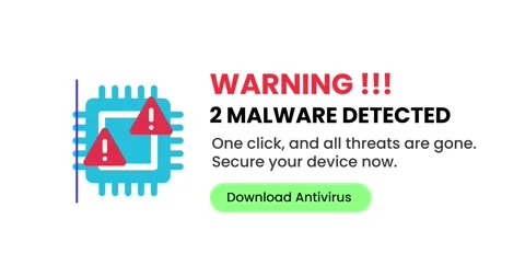 Animation scanning malware ads detected repeat loop unique Vídeo Stock 333542807