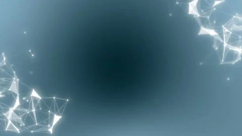 Animation as sci-fi background with glow particles and depth of field, bokeh and Stock Footage 113079573