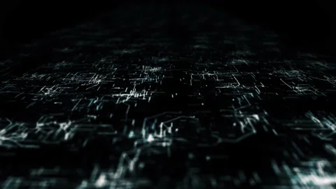 Animation of sci-fi tech motherboard on ... | Stock Video | Pond5