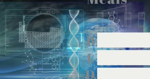 Animation of science data processing ove... | Stock Video | Pond5