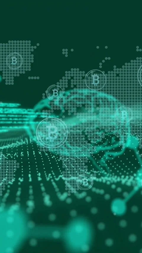 Animation of scientific data, brains and world map on dark green background Stock Footage 342953655