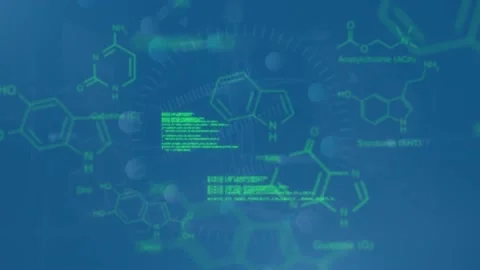 Animation of scientific data processing ... | Stock Video | Pond5