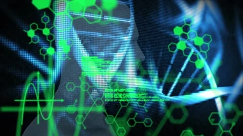 Animation of scientific data processing ... | Stock Video | Pond5