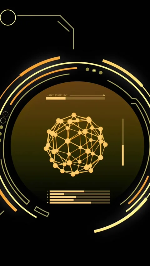 Animation of scope and scientific data processing over black background Stock Footage 323900181