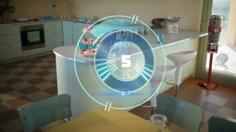 Animation of scope with data processing ... | Stock Video | Pond5