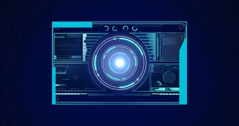 Animation of scope scanning and data pro... | Stock Video | Pond5