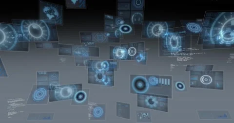Animation of scope scanning and data pro... | Stock Video | Pond5