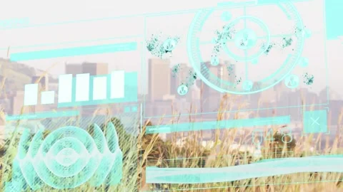 Animation of scope scanning and data pro... | Stock Video | Pond5