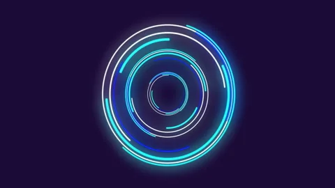 Animation of scope scanning and data processing over black background 库存影片 310678487