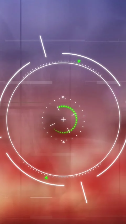 Animation of scope scanning and data processing over men exercising Stock Footage 322210075