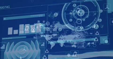 Animation of scope scanning and data processing Vidéo 327003198