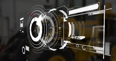 Animation of scope scanning and data pro... | Stock Video | Pond5