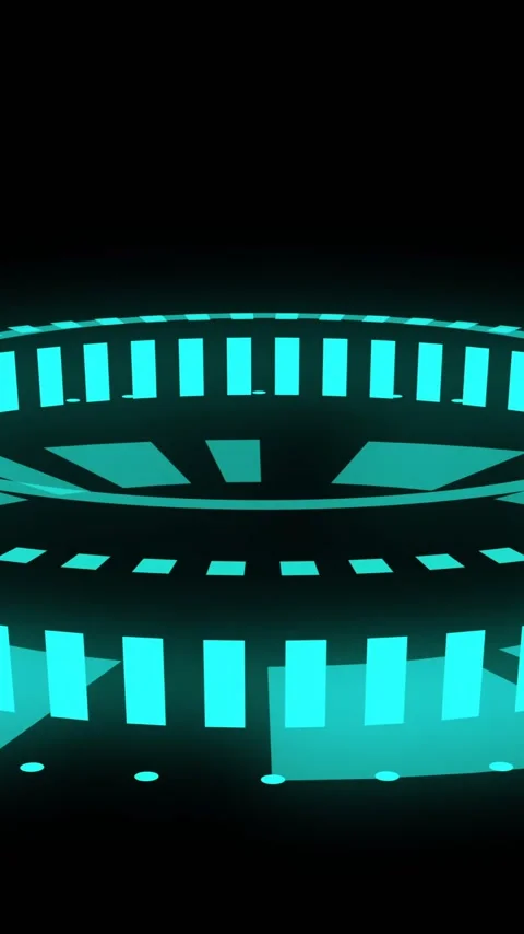 Animation of scope scanning and data processing Stock Footage 343824839