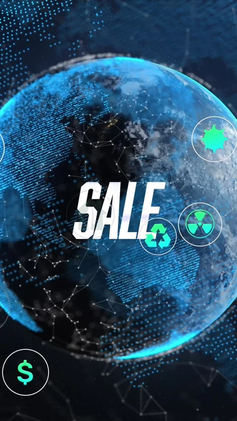 Animation of scope scanning and globe on black background Stock Footage 344706158