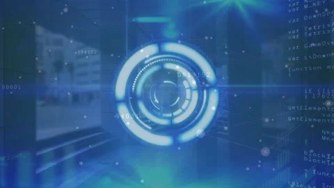 Animation of scope scanning and screen o... | Stock Video | Pond5