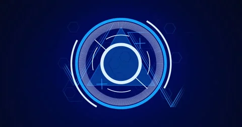 Animation of scope scanning and triangle... | Stock Video | Pond5