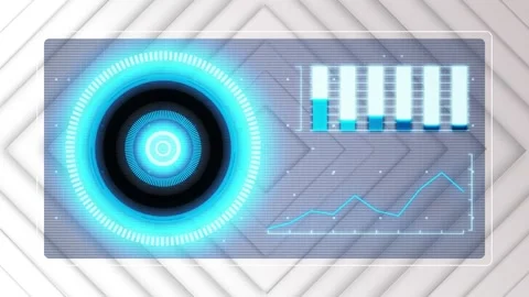 Animation of scope scanning and white sh... | Stock Video | Pond5