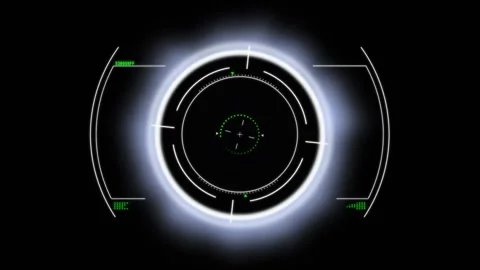 Animation of scope scanning on black bac... | Stock Video | Pond5
