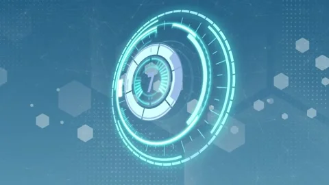Animation of scope scanning with countdo... | Stock Video | Pond5