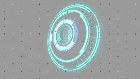 Animation of scope scanning with countdo... | Stock Video | Pond5