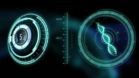 Animation of scope scanning with countdo... | Stock Video | Pond5