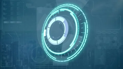 Animation of scope scanning, data and st... | Stock Video | Pond5