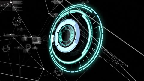 Animation of scope scanning with data pr... | Stock Video | Pond5