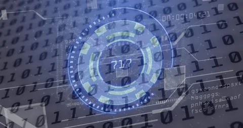 Animation of scope scanning with data pr... | Stock Video | Pond5