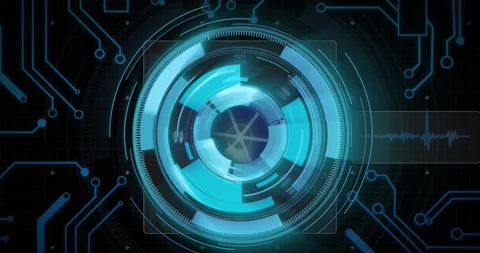 Animation of scope scanning, data proces... | Stock Video | Pond5
