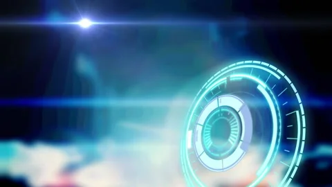 Animation of scope scanning with glowing... | Stock Video | Pond5