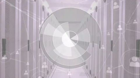 Animation of scope scanning, network wit... | Stock Video | Pond5