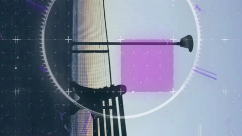 Animation of scope scanning over african... | Stock Video | Pond5