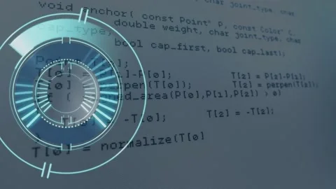 Animation of scope scanning over digital... | Stock Video | Pond5